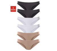 vivance active Bikinislip Damen hautfarben+schwarz+weiß Gr.44/46