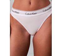 Bikinislip "HIGH LEG BIKINI", Damen, Gr. M (38), weiß, Webqualität, Obermaterial: 53% Baumwolle, 35% Modal, 12% Elasthan, CALVIN KLEIN UNDERWEAR, unifarben, körpernah, Unterhosen, Mit elastischem Bund