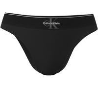 Bikinislip "HIGH WAIST BIKINI", Damen, Gr. M (38), schwarz, Jersey, Obermaterial: 92% Polyester, 8% Elasthan, CALVIN KLEIN UNDERWEAR, unifarben, körpernah, Unterhosen, Körpernahe Passform mit elastisc