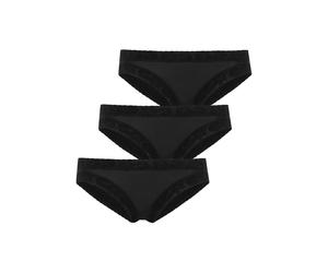 Bikinislip JOCKEY "Soft Stretch Lace", Damen, Gr. L, schwarz, Jersey, Obermaterial: 92% Polyamid, 8% Elasthan, unifarben, figurbetont, Unterhosen, mit dezenter Spitze besetzt (76623267-L) schwarz