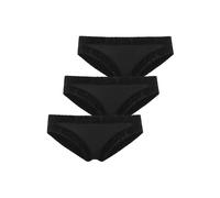 Bikinislip JOCKEY "Soft Stretch Lace", Damen, Gr. M, schwarz, Jersey, Obermaterial: 92% Polyamid, 8% Elasthan, unifarben, figurbetont, Unterhosen, mit dezenter Spitze besetzt (76623267-M) schwarz