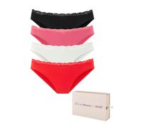 LASCANA Slip 4er Pkg. pink box rosa | 32-34