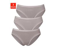 LASCANA Bikinislip, mit grafischer Spitze 44/46, 3 St. beige Damen Bikini Slips Damenwäsche Bikinislip 44/46, 3 St. taupe