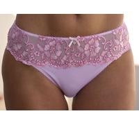 Bikinislip LASCANA "Wanda", Damen, Gr. 44/46, rosa (pink, rose), Microtouch, Obermaterial: 80% Polyamid, 12% Polyester, 8% Elasthan, figurbetont, Unterhosen, mit Stickerei Spitze in floraler Optik (27