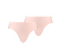 Bikinislip PUMA "PUMA WOMEN ONE SIZE BRIEF 2P HANG", Damen, rosa (rose dust), Microfaser, Obermaterial: 81% Polyamid, 19% Elasthan, körpernah, Unterhosen, Mit nahtlosen Kanten, Einheitsgröße (40618441