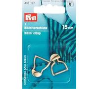 Bikiniverschlüsse ST silberfarbig 15 mm