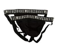 BIKKEMBERGS 2er-Pack Jockstrap Herren Jockstrap-Slip Unterwäsche Artikel BKK1UJK13BI Bi-Pack Jockstrap, Black, M