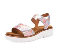 Keilsandalette ARA "BILBAO", Damen, Gr. 40, multicolor, Glattleder, mehrfarbig, Schuhe, Sommerschuh, Sandale, Keilabsatz, Klett, Weite G (weit) (38705400-40) multicolor