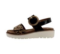 Ara Damenschuhe Bilbao Animal-Print Schwarz Größe 43