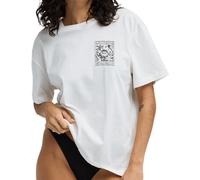 Billabong T-Shirt Always Looking Damen Weiß Gr. L 100% Walkfrottier