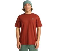 Billabong T-Shirt Arch Wave Kurzarm 100% Baumwolle Herren Rot S