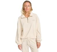 Billabong Strickoberteil Coffee Time kurzärmlig Damen Weiß XL 95% Polyester/5% Elasthan