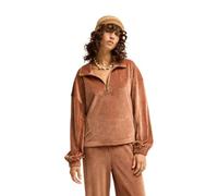 Billabong Coffee Time - Rippstrick-Top mit halbem Reißverschluss - Frauen - M - Braun