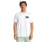 BILLABONG Crayon Wave - Premium 26/1, 160G Short Sleeve T-Shirt for Men - Kurzärmliges T-Shirt mit Screen-Print - Männer - L - Weiss