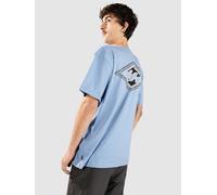 T-Shirt BILLABONG "Crayon Wave", Herren, Gr. S, blau (sky blau), [Hauptstoff] 100% Baumwolle, Kurzarm, Shirts (59798120-S) sky blau