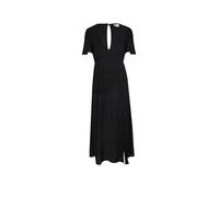 Billabong Jet Set Kurzarm Langes Kleid M Black Pebble