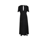 Billabong Jet Set Kurzarm Langes Kleid S Black Pebble