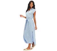 Billabong Damen Lovely Ways Button Front Midi Dress Lässiges Kleid, Süßes Blau, X-Klein