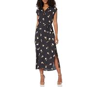Billabong Damen Lovely Ways Midikleid mit Knopfleiste Lässiges Kleid, Schwarz, floral, Klein
