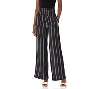 Billabong Damen New Waves Gestreifte Lässige Hose, schwarz/weiß, X-Klein