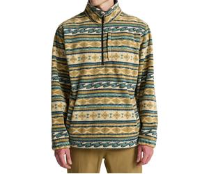 Billabong - Dicker Fleece-Pullover mit Stehkragen und Reißverschluss - Herren - Boundary Mock Neck Desert Print - Boundary Mock Neck Beige M