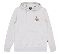 Hoodie BILLABONG "Foundation", Herren, Gr. S, weiß (light grau heather), Obermaterial: 55% Baumwolle, 25% Baumwolle, 20% Polyester., Sweatshirts Hoodie (63642053-S) light grau heather