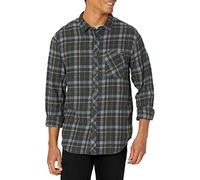 Billabong Herren Classic Long Sleeve Flannel Shirt Hemd mit Button-Down-Kragen, Schwarz Multi, Klein