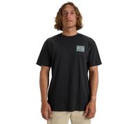T-Shirt BILLABONG "Crayon Wave", Herren, Gr. S, schwarz (washed schwarz), [Hauptstoff] 100% Baumwolle, Kurzarm, Shirts (65636643-S) washed schwarz