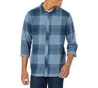 Billabong Herren Klassisches Langarm-Flanellhemd Hemd mit Button-Down-Kragen, Schieferblau kariert, M
