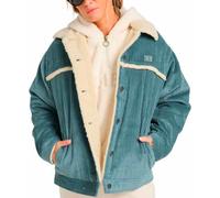 Billabong - Jacke aus Cord und Sherpa - Cord In Love Trucker Jacket W Silver Bleach für Damen aus Baumwolle - Größe M - Blau Blau M