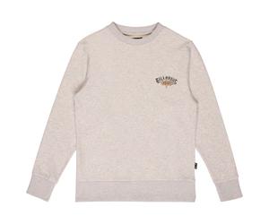 Billabong - Kid's Foundation Crew - Pullover, Gr. 134 128, grau (LightGreyHeather)