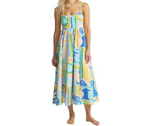 Billabong - Leichtes Kleid - Damen / Frau - Island Life Midi Dress - Island Life Midi Dress Blue Multi für Damen aus Baumwolle - Größe M - Blau M