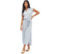 Billabong Lovely Ways Midi-Kleid mit Knopfleiste vorne, Blauer Stream, Groß
