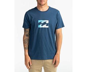 Billabong NA Pali SAS, Hossegor Herren T-Shirt Team Wave - T-Shirt Für Männer, Denim Blue, S, U1SS51