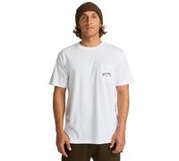 Billabong Stacked Arch PKT Herren-T-Shirt, kurzärmlig, Weiß, M
