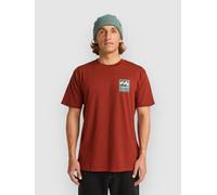 BILLABONG Stamp Ss Herren-T-Shirt, kurzärmlig, Rot, M