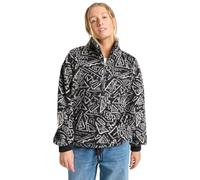 Billabong Fleecepullover Time Off Half-Zip Damen Grau Gr. L (BlackPebble)