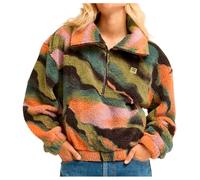 Billabong - Women's Barra Half Zip - Fleecepullover, Gr. L, bunt (BlackPebble)