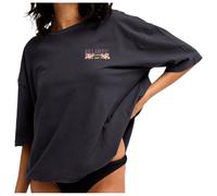 T-Shirt BILLABONG "Floral Rocker", Damen, Gr. XS, off schwarz, Obermaterial: 100% Walkfrottier;, Shirts T-Shirt (54351857-XS) off schwarz
