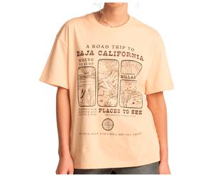 Billabong - Women's Flying To The Moon - T-Shirt, Gr. XS, beige (SoftPeach)