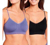 Billet Doux Damen Zen Attitude 563111 Bra, Lila Blau Crepuscule + Schwarz, 44-46 EU