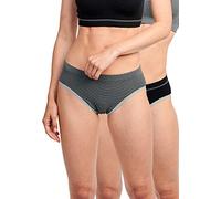 Billet Doux Damen Zen Attitude Unterhose, Schwarz (Noir & Noir/Gris Cqh), 42-44 EU