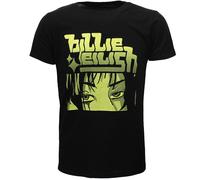 Billie Eilish Anime Billie Logo T-Shirt - Offizielles Merchandise M Schwarz