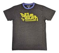 Billie Eilish Billieeilish Green Logo Ringer Unisex Charcoal T-Shirt, grau, M