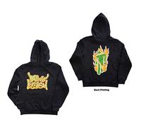 Billie Eilish - Felpa # Xxxxl Unisex Grey # Airbrush Flames Blohsh