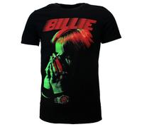 Billie Eilish Hände Gesicht Neon T-Shirt XXL Schwarz