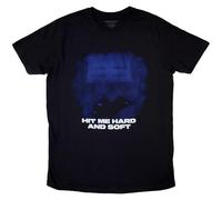 Billie Eilish Hit Me Hard and Soft Blau Lines T Shirt S
