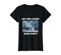 Billie Eilish Hit Me Hard and Soft Inverted Black T-Shirt, Damen, Schwarz, 3XL