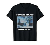 Billie Eilish Hit Me Hard and Soft Inverted Black T-Shirt, Herren, Schwarz, M