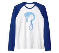 Billie Eilish Offizielles Monster Blau Raglan